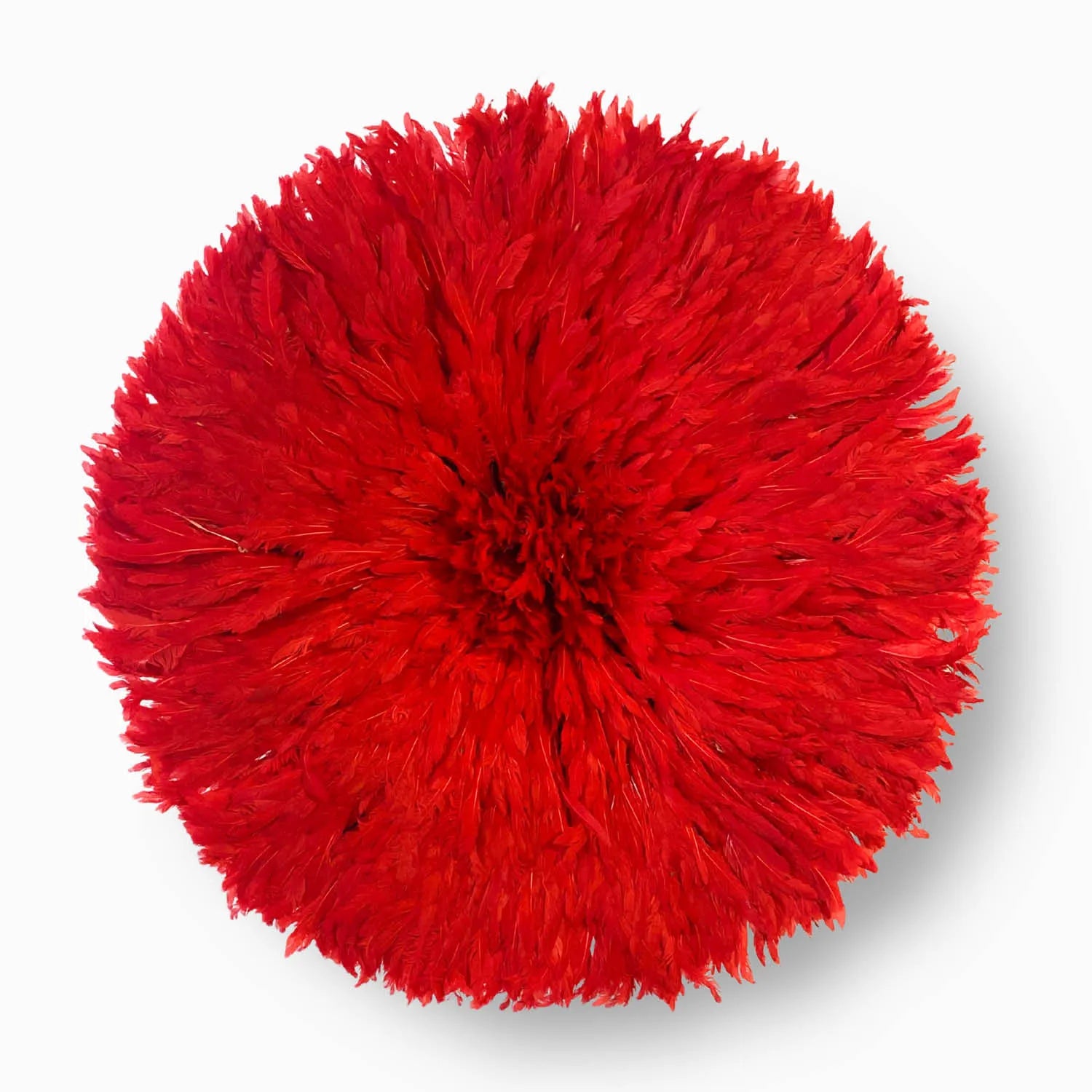 Juju hat rouge – décoration murale en plumes