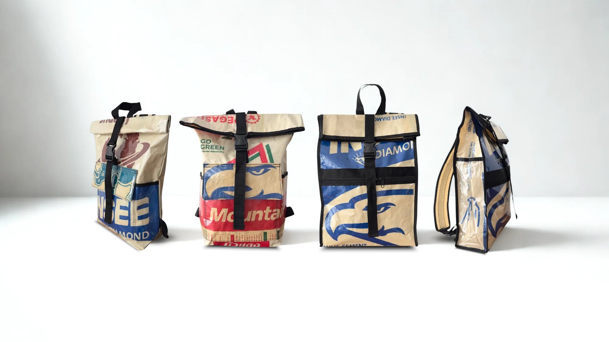 Collection de sacs upcyclés Artivago fabriqués à partir de matières recyclées