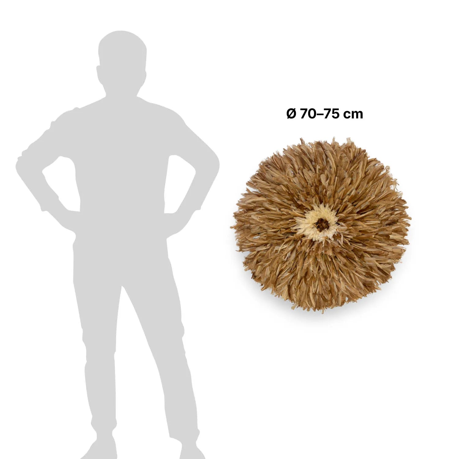 Juju hat camel – décoration murale en plumes