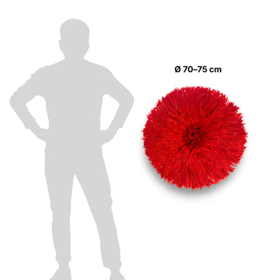 Juju hat rouge – décoration murale en plumes