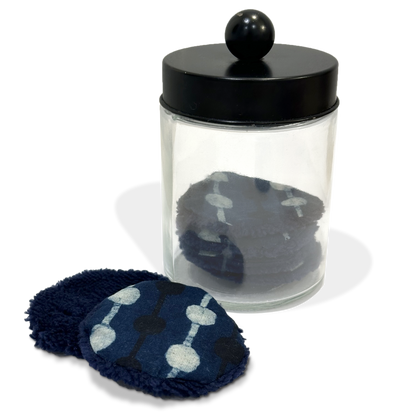 Discos desmaquillantes de tela reutilizables – Batik Dot