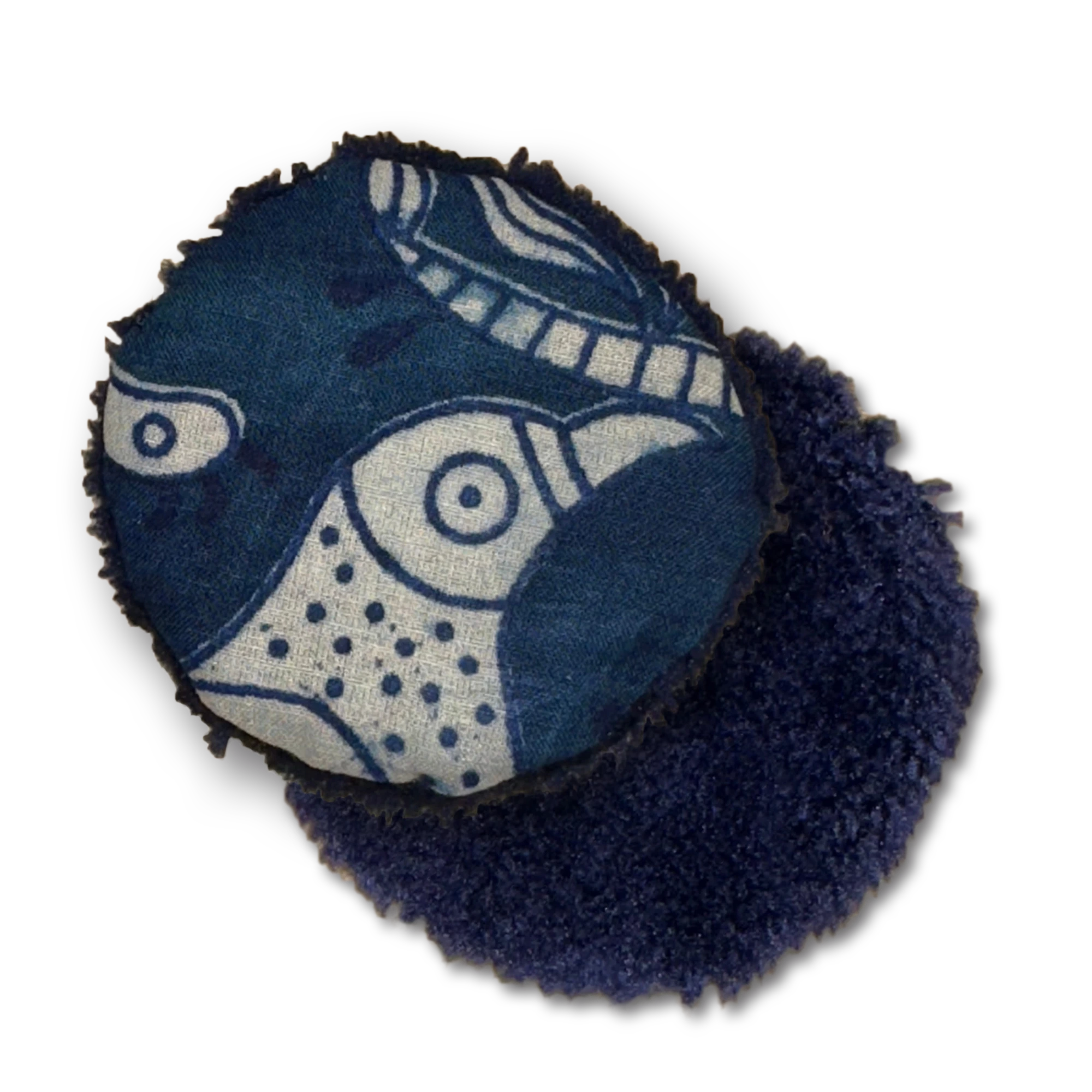 Disques démaquillants réutilisables en tissus– Indigo Oiseaux