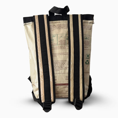 Sac à dos en sac de ciment upcyclé – Earth