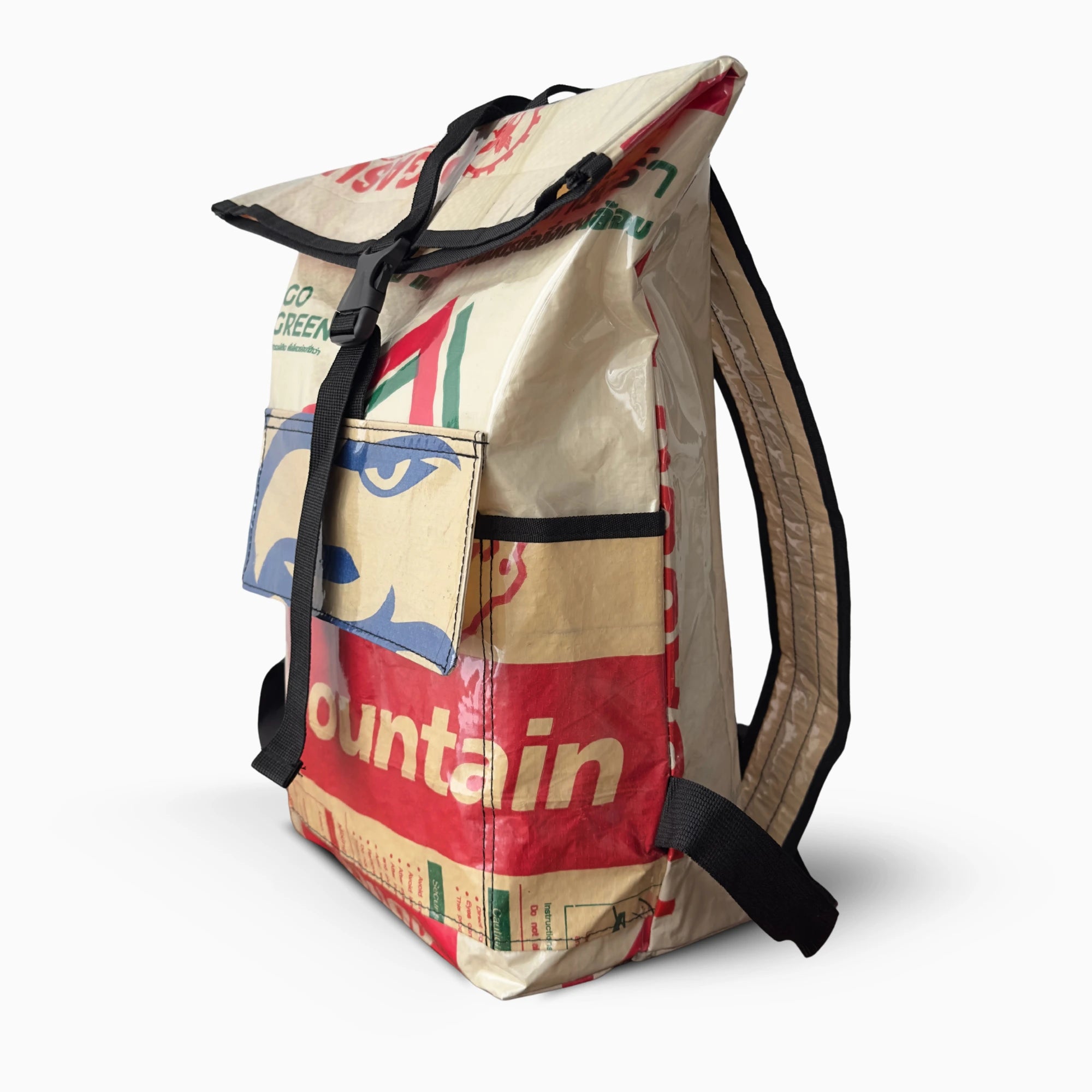 Sac à dos en sac de ciment upcyclé – Pegasus