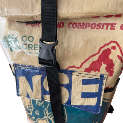 Sac à dos en sac de ciment upcyclé – NSE