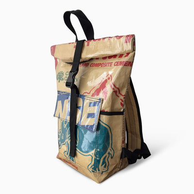 Upcycled cement bag backpack – NSE