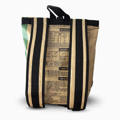 Upcycled cement bag backpack – Tiger
