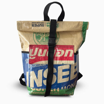 Upcycled cement bag backpack – Tiger