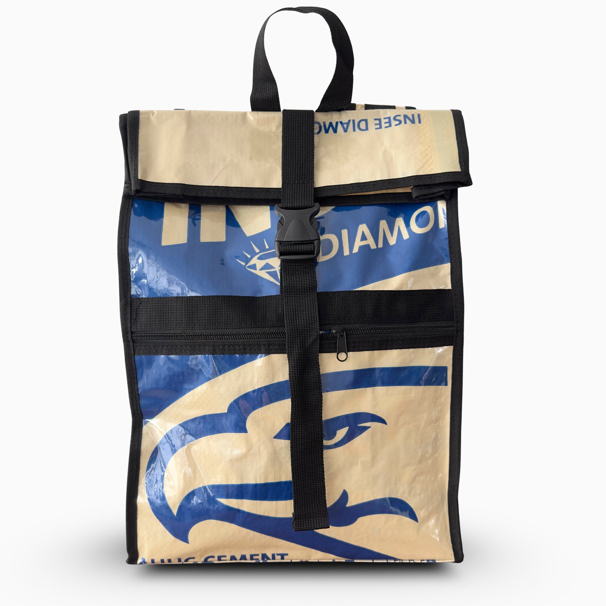 Sac à dos en sac de ciment upcyclé – Eagle