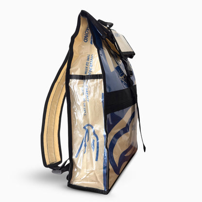 Sac à dos en sac de ciment upcyclé – Eagle