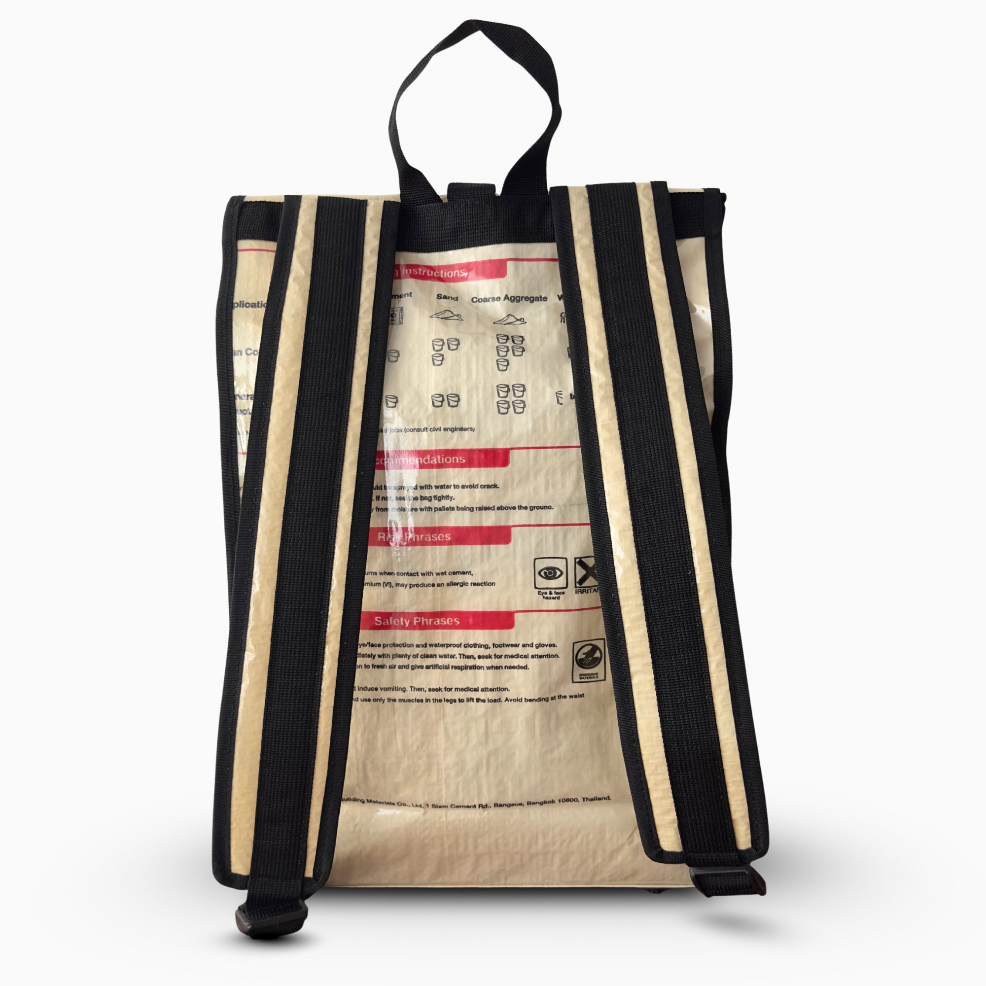 Sac à dos en sac de ciment upcyclé – Elephant