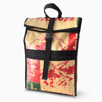 Upcycled cement bag backpack – Mountain