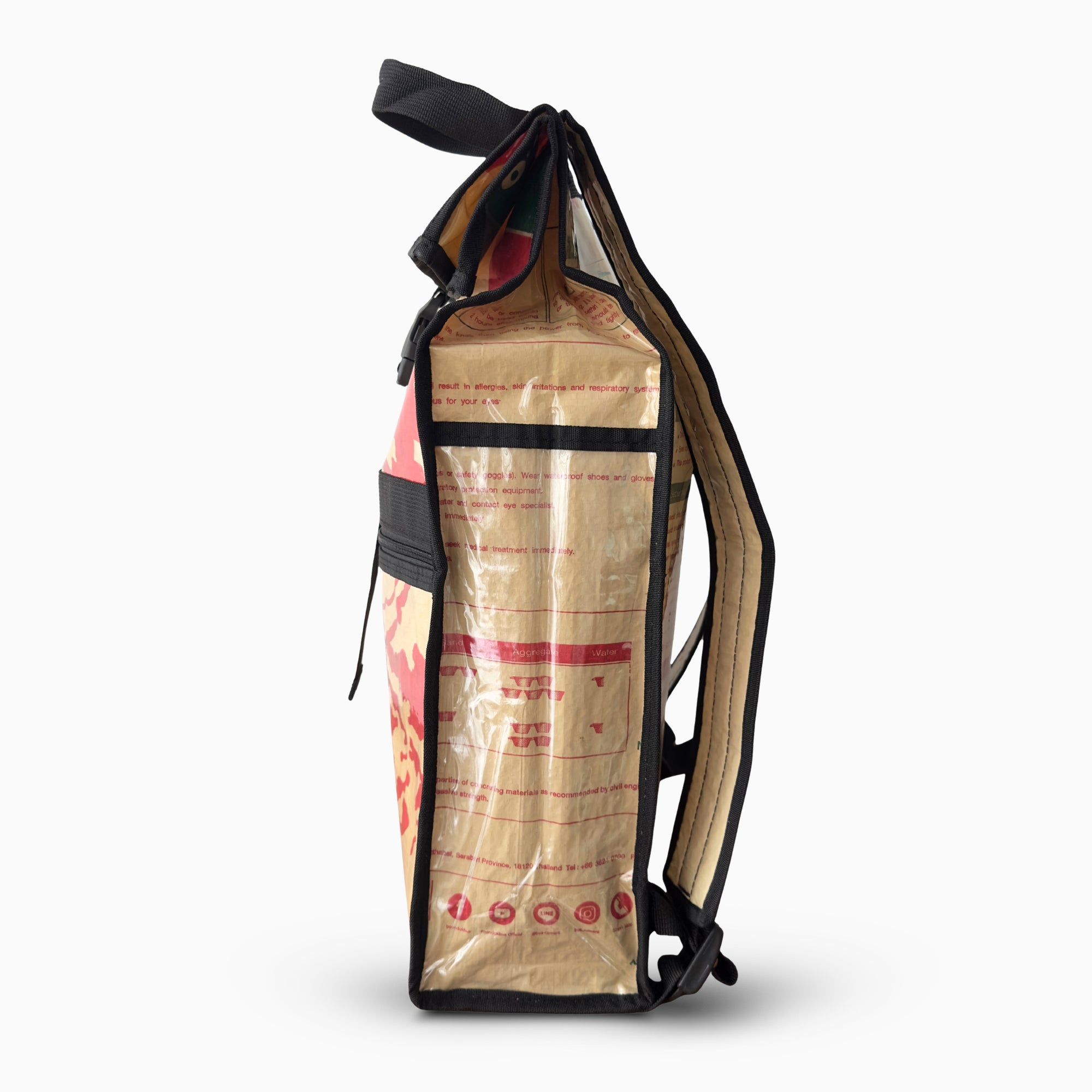 Sac à dos en sac de ciment upcyclé – Mountain