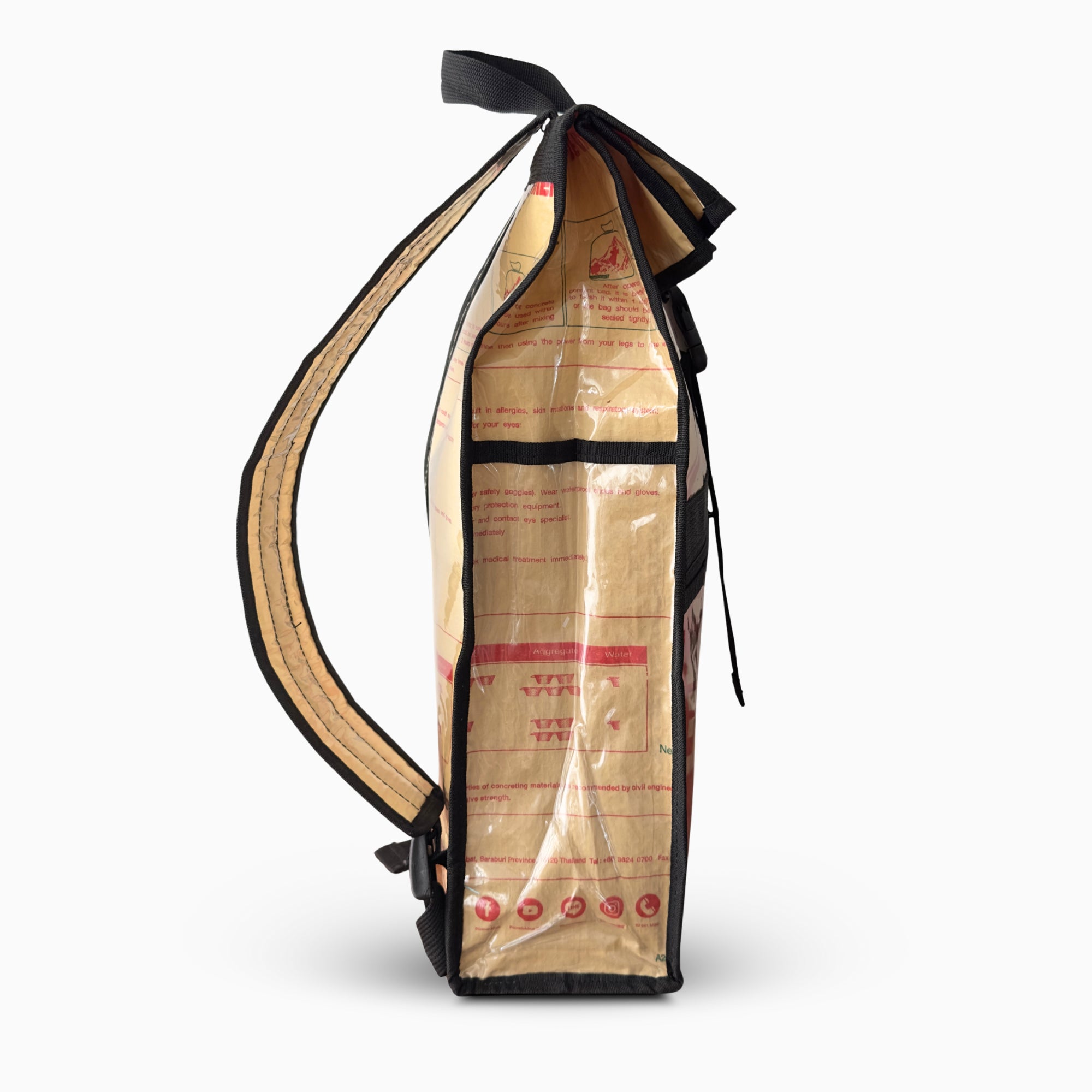 Sac à dos en sac de ciment upcyclé – Mountain
