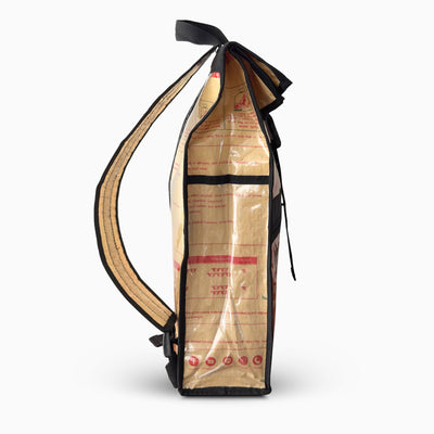 Upcycled cement bag backpack – Mountain
