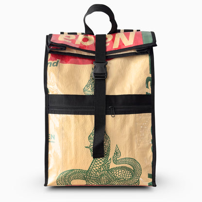 Sac à dos en sac de ciment upcyclé – Naga