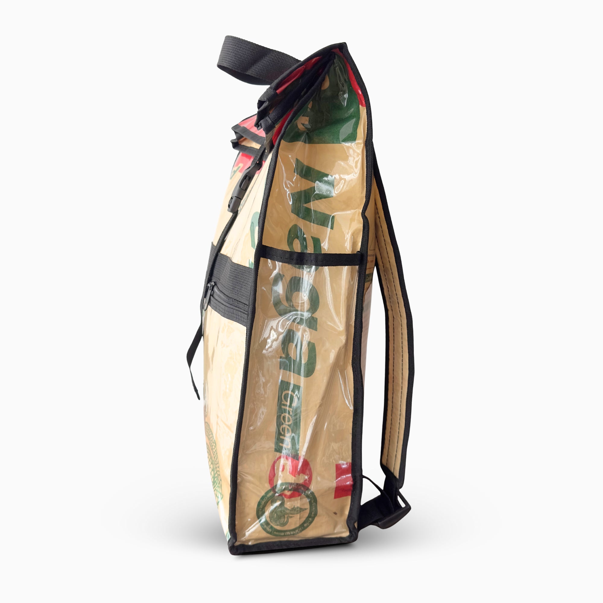 Sac à dos en sac de ciment upcyclé – Naga