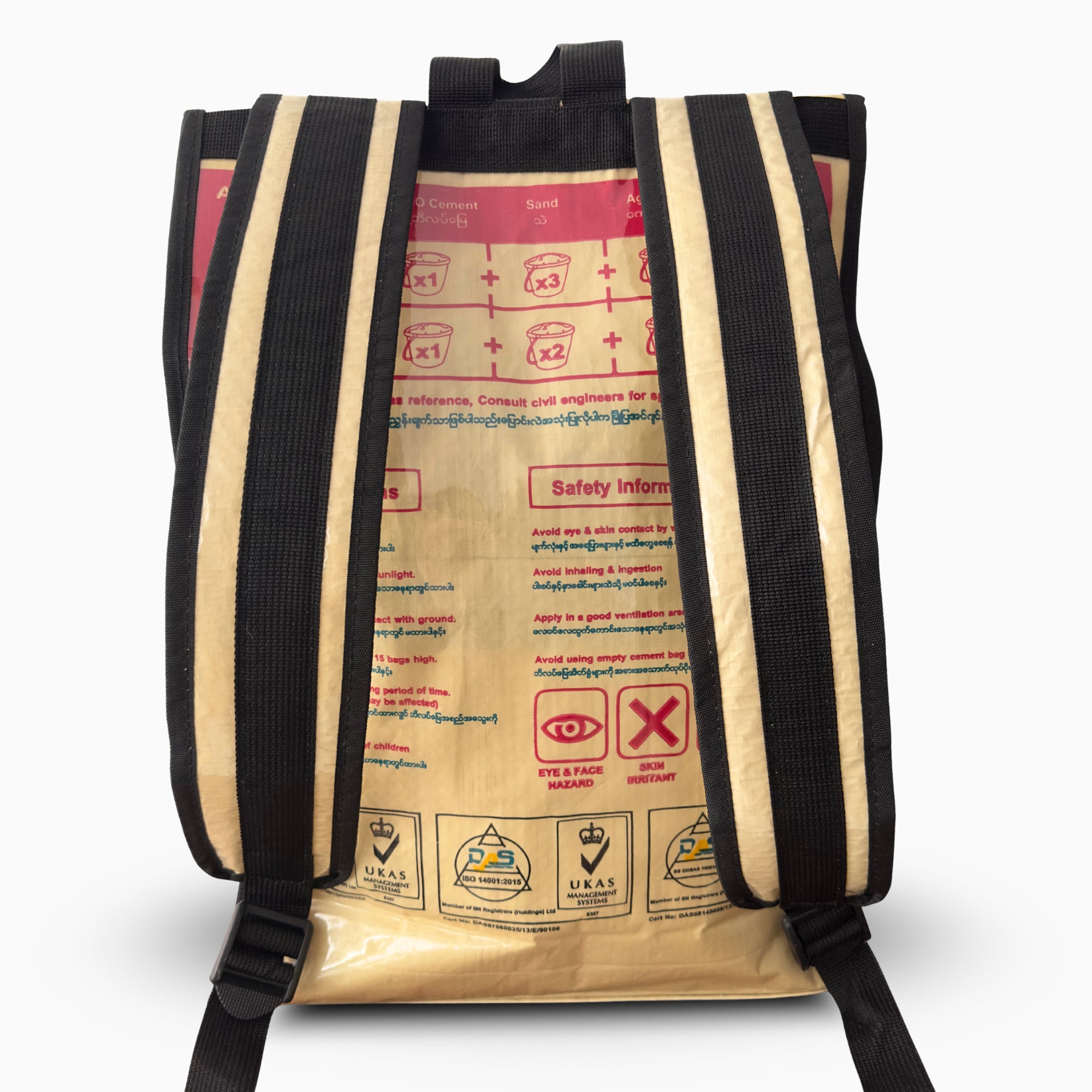 Sac à dos en sac de ciment upcyclé – Rhino