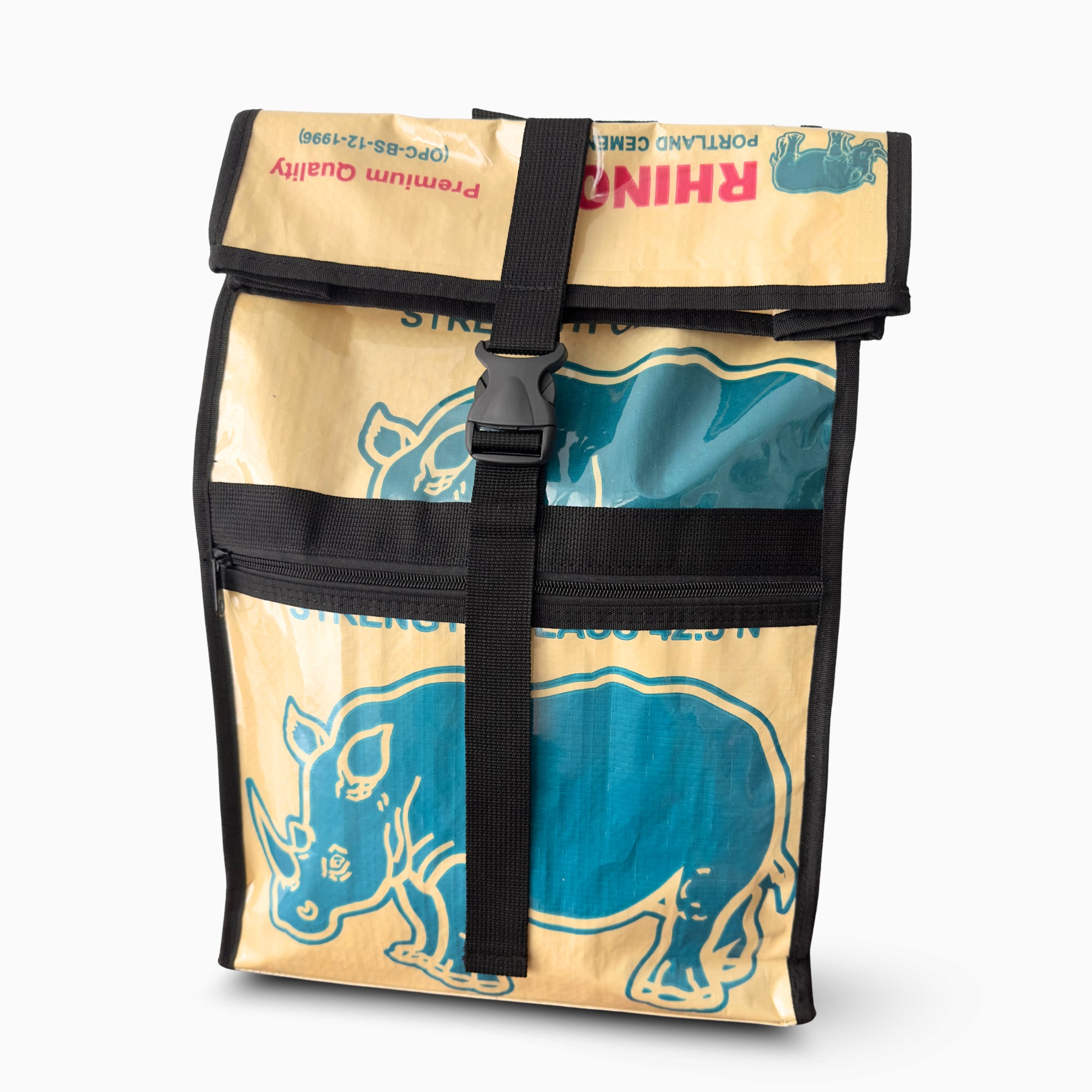 Sac à dos en sac de ciment upcyclé – Rhino