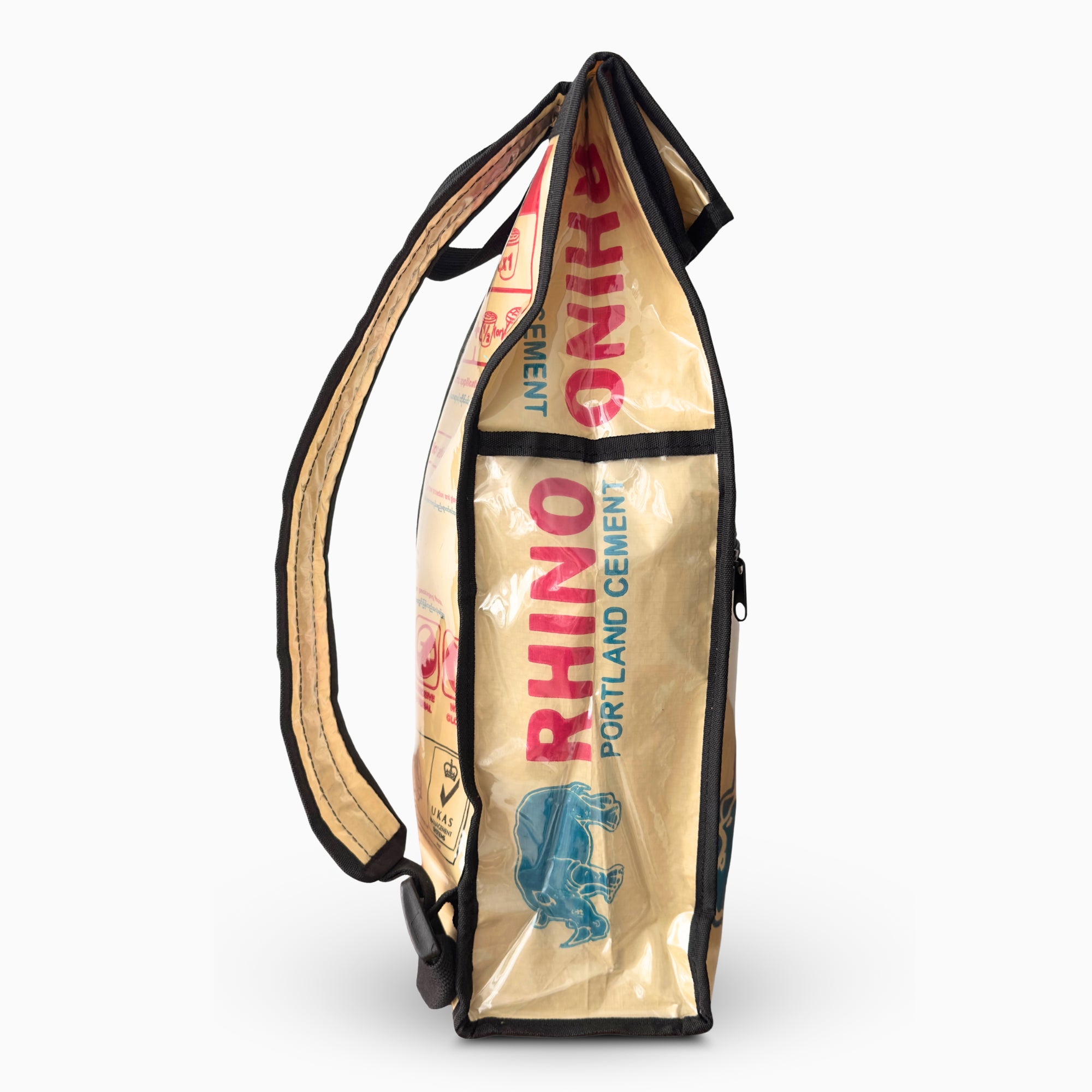 Sac à dos en sac de ciment upcyclé – Rhino