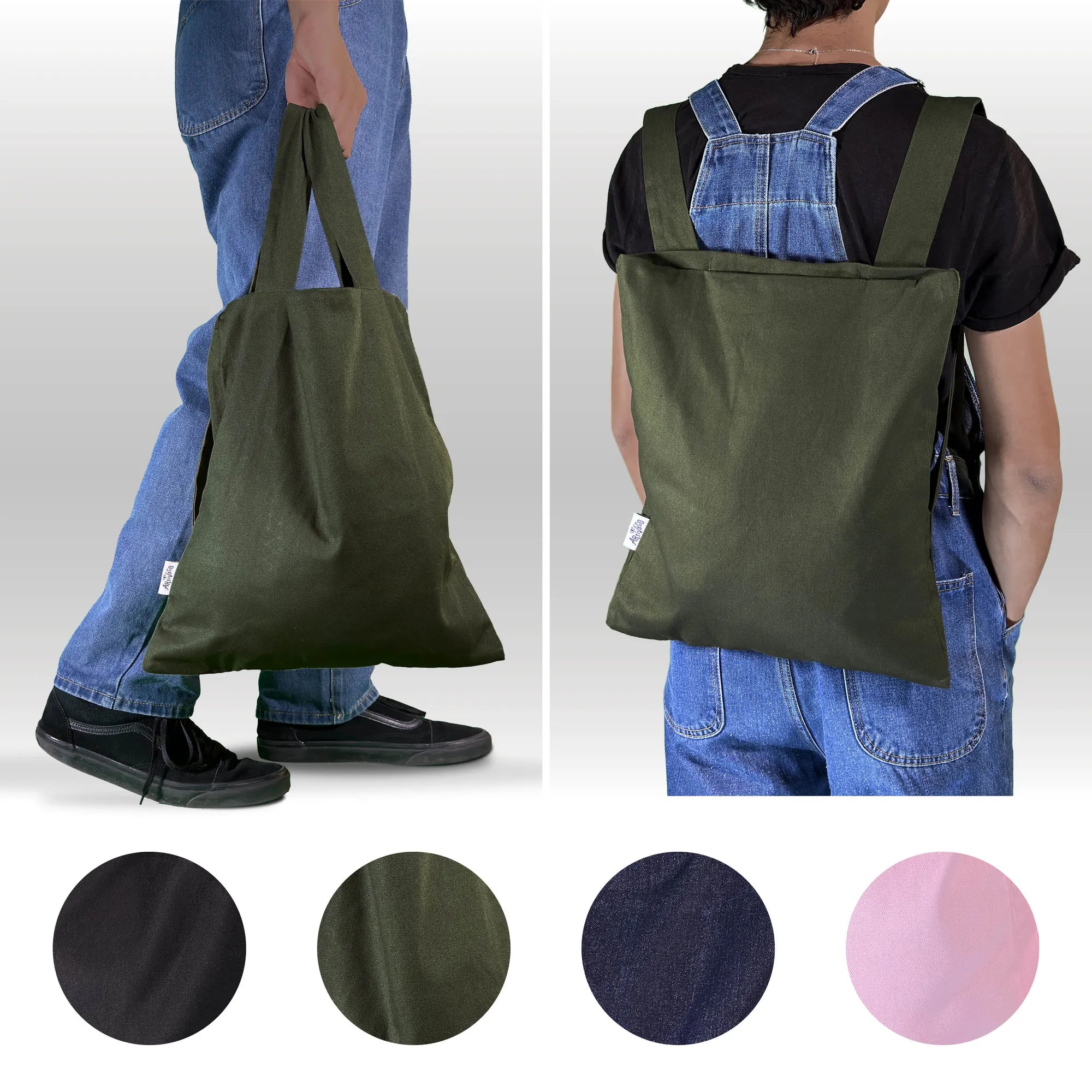Tote bag transformable en sac à dos – En chemin