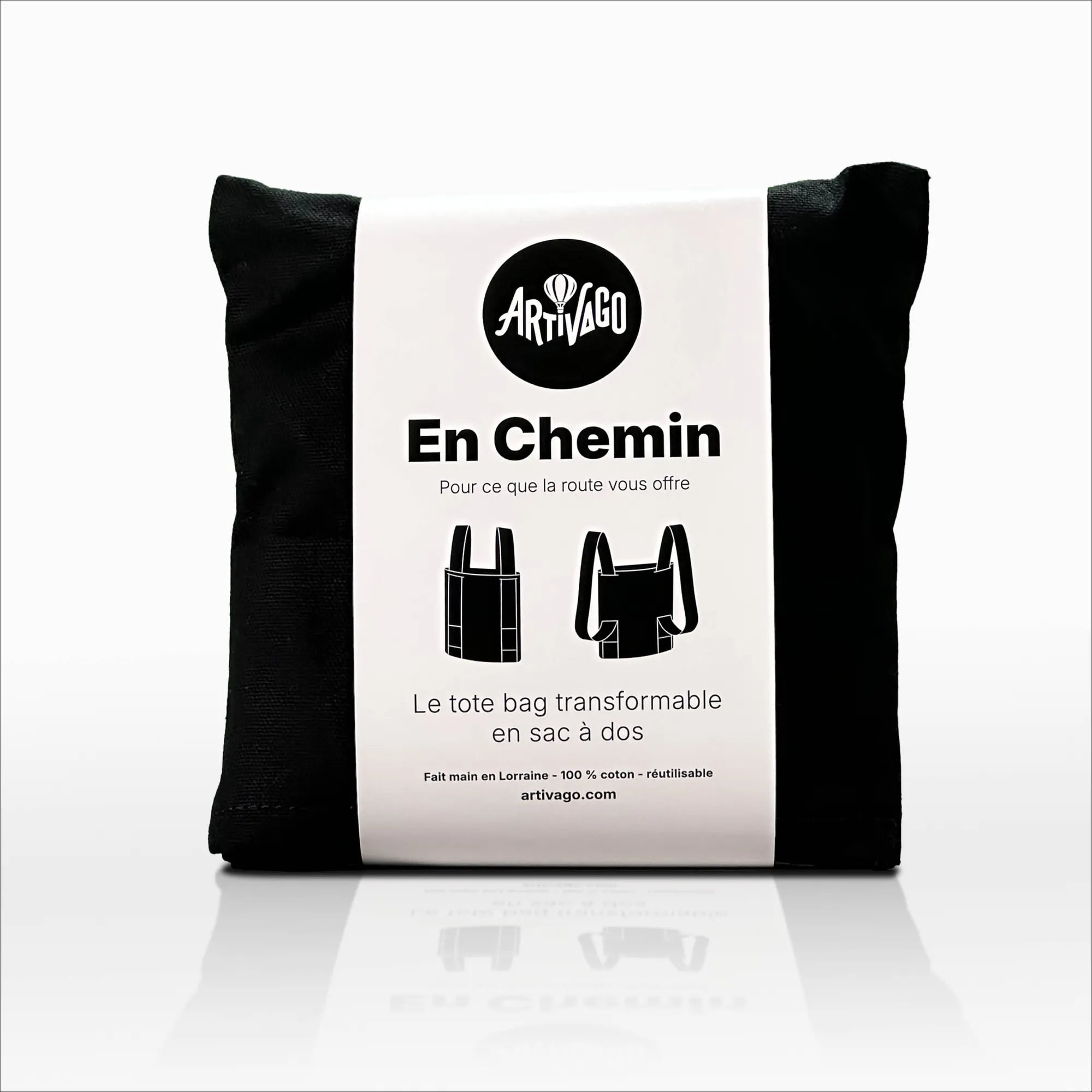 Tote bag transformable en sac à dos – En chemin