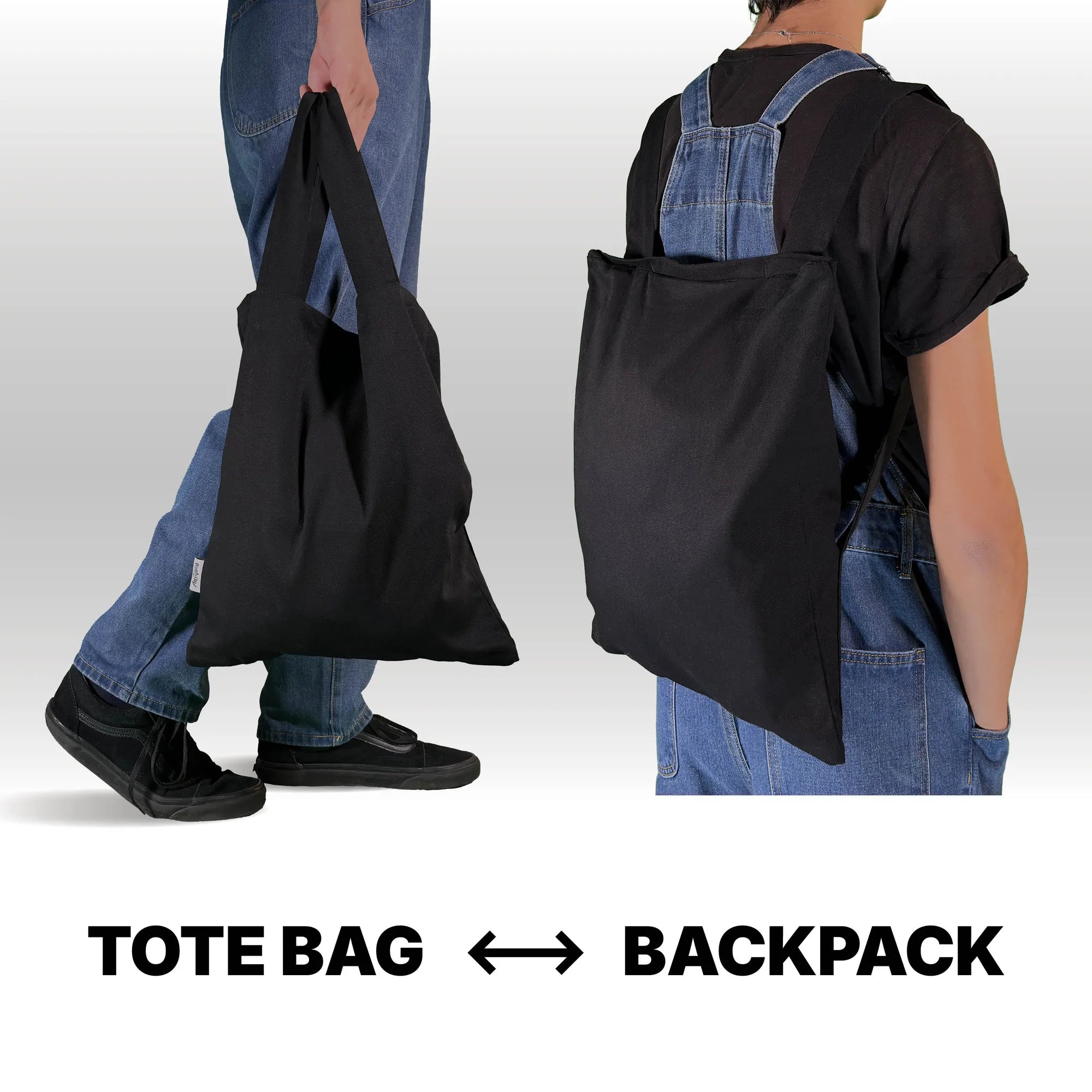 Tote bag transformable en sac à dos – En chemin
